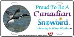 Snowbirds Canadian License Plate